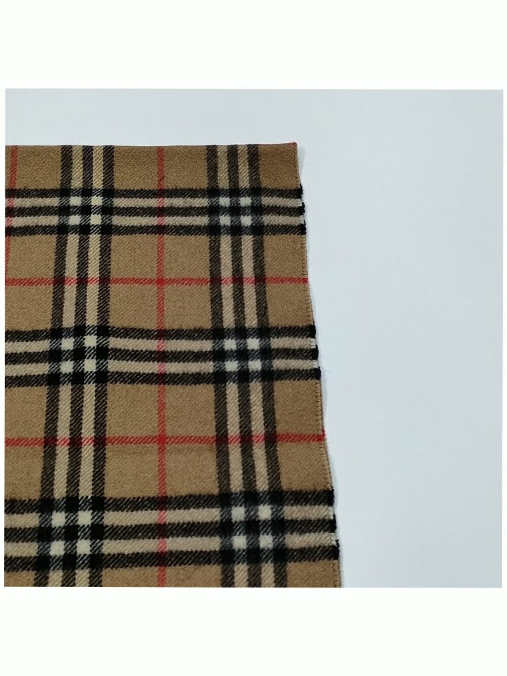 Authentic Burberry Classic Check Cashmere Scarf Beige - Picture 6 of 10